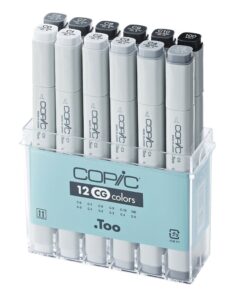 Set 12 marcadores Copic Classic Gray #CG