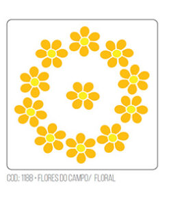 Stencil Flores del Campo
