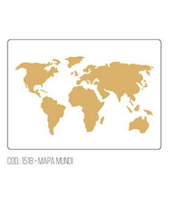 Stencil Mapa Mundi Acrilex