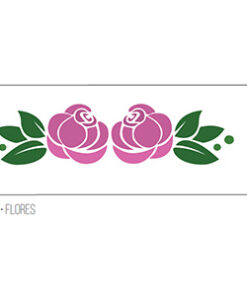 Stencil Flores Acrilex