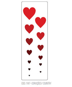 Stencil Corazones Acrilex