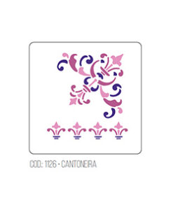 Stencil Cantonera Acrilex