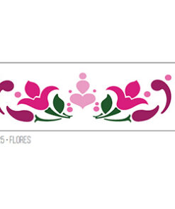 Stencil Flores Acrilex