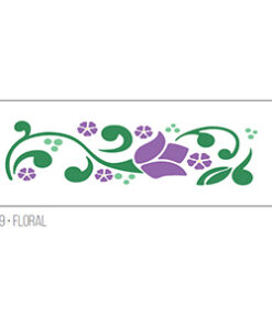 Stencil Floral Acrilex