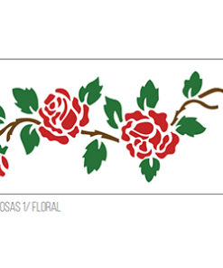 Stencil Rosas 1