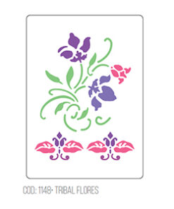 Stencil Flores Tribales