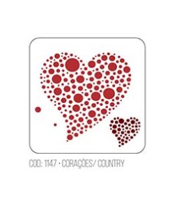 Stencil Corazones