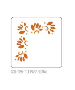 Stencil Tulipas