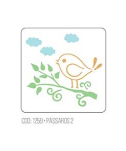 Stencil Pájaro 2