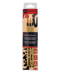 Set pinceles pelo de marta de caligrafía china Manuscript