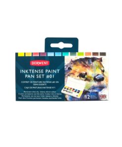 Derwent Inktense Paint Pan Travel Set Palette #01