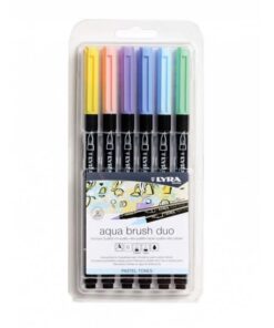 Aqua Brush Duo pastel tones set Lyra